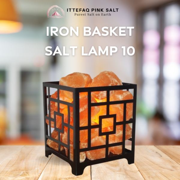 Iron Basket Salt Lamp 10