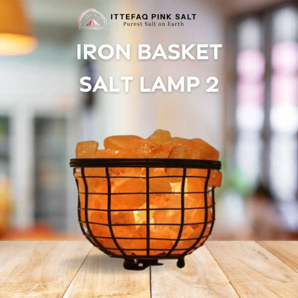 Iron Basket Salt Lamp 2