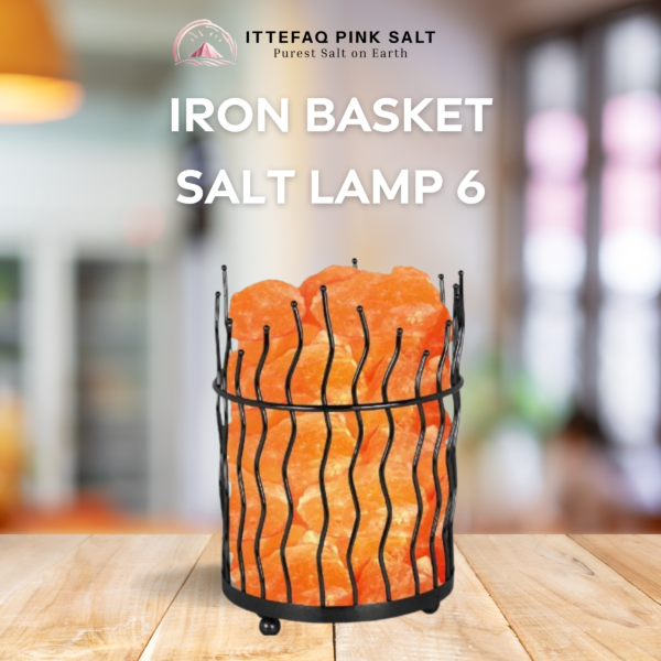 Iron Basket Salt Lamp 6