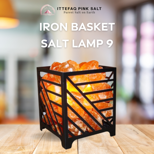 Iron Basket Salt Lamp 9