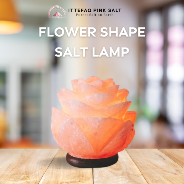 Flower Shape Salt Lamp
